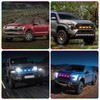 4PCS LED RGB Grille Lights, Universal Clip-On Front Grill Lights