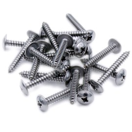 No.6 x 1 (3.5mm x 25mm) Pozi Flanged Self-Tapping Screw - Stainless Steel (A2) (Pack of 20)
