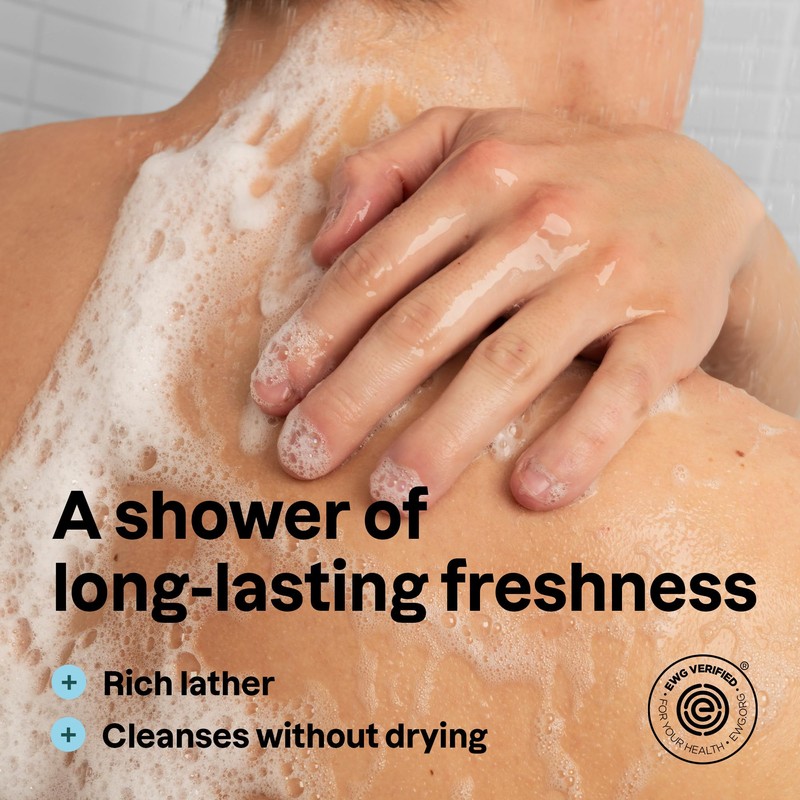 ATTITUDE Shower Gel Body Wash for Men, 98% Natural Origin