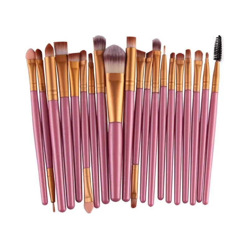 Generic Set De Brochas Cosméticas, 20 Unidades, Set De Maquillaje,
