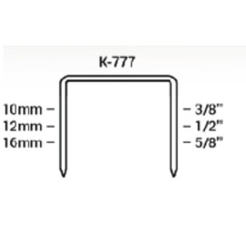 Klinch-Pak K-777/10 3/8” Leg by 1/2" Wide Heavy-Duty Galvanized Plier Staples, 2400 Per Package, for stapling Trays, Lids, Bags, Header Cards, Fastening End Caps and Container Inserts