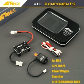 NMNRC 1212 3500kv Brushless Motor & 25A Brushless ESC & Transmission Case Kit for FMS 1/24 FCX24 Power Wagon Smasher 1/18 FCX18 K10 K5 LC80 Upgrades Part