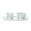 Raised Cat Bowls and Double Dining Tray Set (Cat)