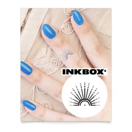 Inkbox Temporary Tattoos, Semi-Permanent Tattoo, One Premium Easy Long Lasting, Water-Resistant Temp Tattoo with For Now Ink - Lasts 1-2 Weeks, Rays, 1 x 1 in