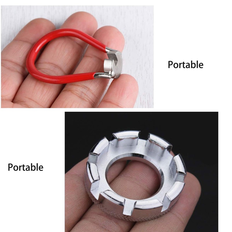 LETUSPORT Bike Spoke Adjustment Wrench Bicycle Rim Truing Tool Set