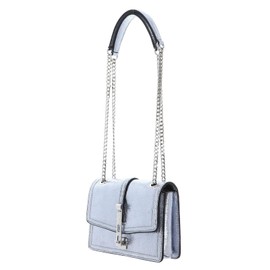 GUESS Gilded Glamour Mini Convertible Flap Silver, silver