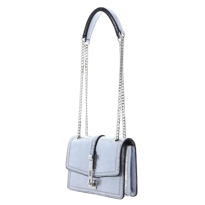 GUESS Gilded Glamour Mini Convertible Flap Silver, silver