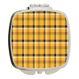 Island Gifting - Jewish holiday Hanukkah with traditional Chanukah symbols. Design - Square Compact Mirror - Travel Mirror