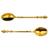 VOANZO Teaspoons Set of 6 with Tea Spoon Rest Gold