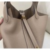 Genuine Leather-Handbags-7"x5"x7"-Elegant & Fashionable-Portable,fashion-Women Bag-Lightweight for Work & Travel, Milkshake