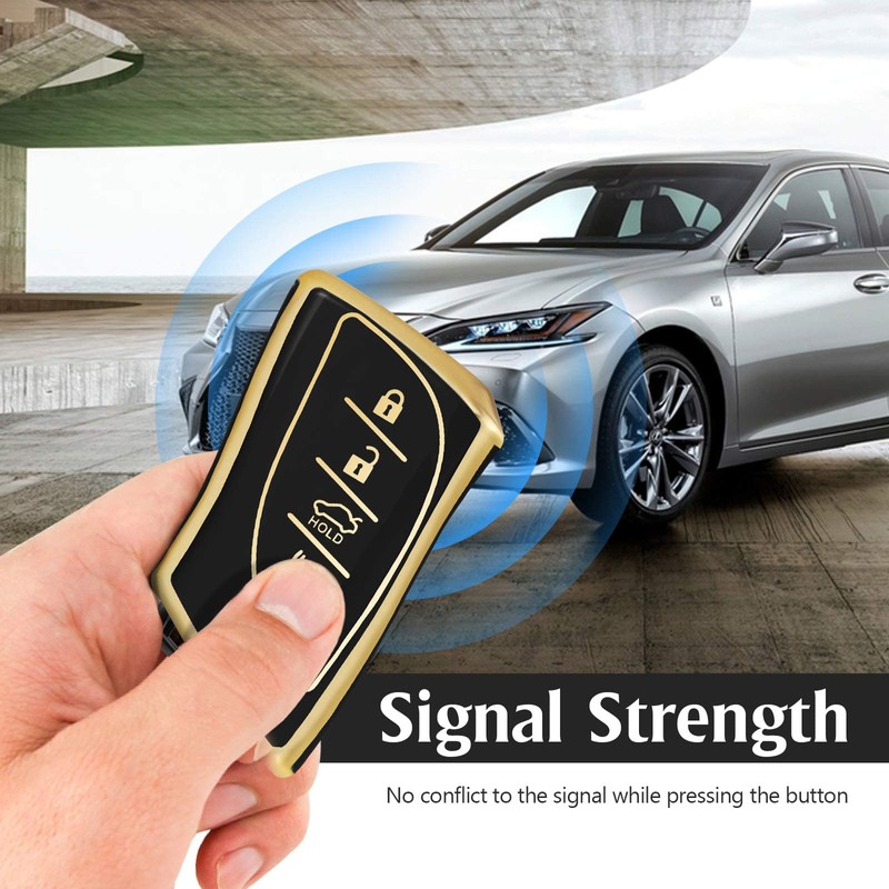 WORCAS Soft TPU Key Fob Cover Case Compatible with Lexus