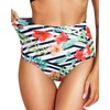 Tempt Me Women's Floral High Waisted Bikini Bottom Full Coverage