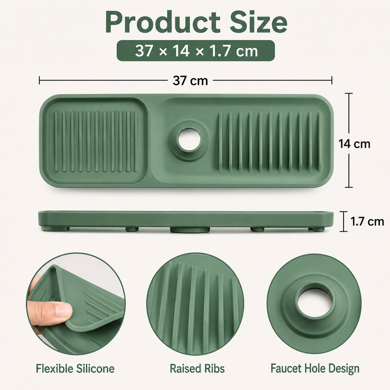 Large Silicone Draining Mat