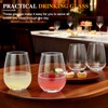 Datttcc 12 pack Stemless Wine Glasses,wine glasses set of 12,16oz