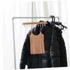Outanaya 2pcs Space Saving Non Slip Wood Hanger for Closet