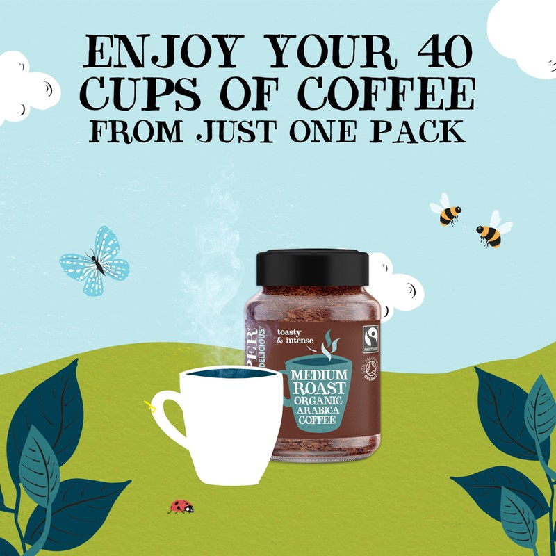 Clipper Fair Trade Medium Roast Arabica Coffee 200g