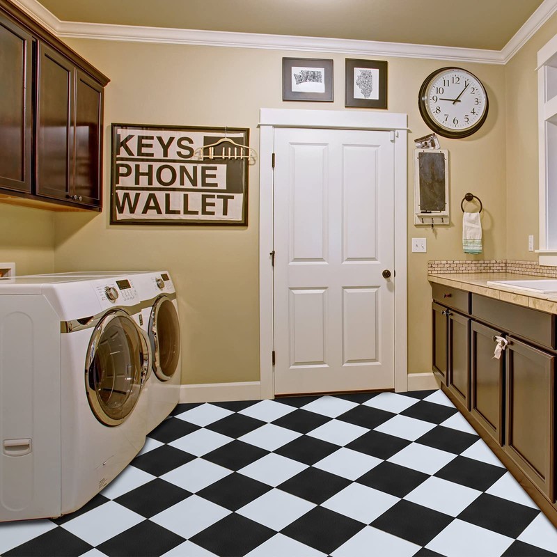 Spiareal 48 Pieces Peel and Stick Floor Tiles Vinyl Flooring