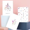 Floral Thank You Cards with Envelopes and Stickers (20 pack