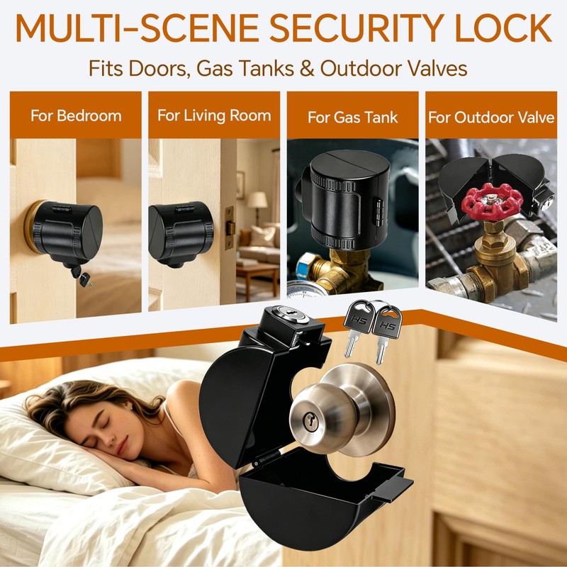 Door Knob Lock-Out Device – Autism Proof Door Locks Cover