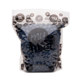 M&M’S Milk Chocolate Dark Blue Candy - 2lbs of Bulk Candy in Resealable Pack for Candy Buffet, Birthday Parties, Theme Meetings, Candy Bar, Sweet Stuff for DIY Party Favors or Edible Decoration