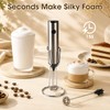 Milk Frother Handheld, Electric Milk Foamer with 2 Whisks &