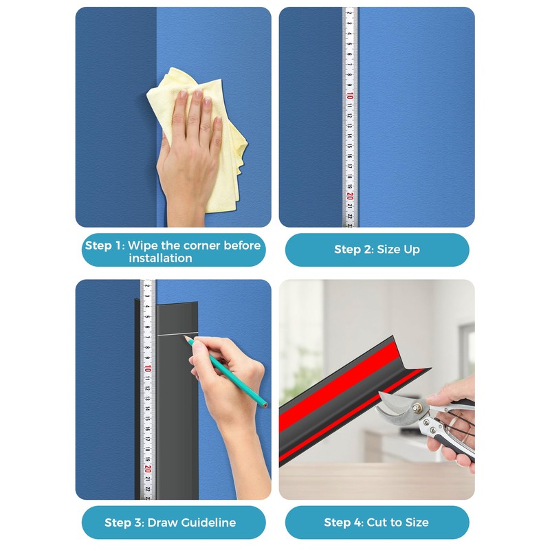 MONOID Wall Corner Protector, 2 PCS Furniture Edge Protection, PC