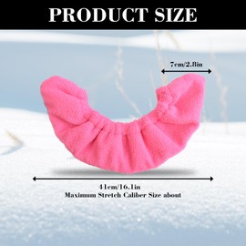 CUNTAUK Ice Skate Guards, Ice Skate Blade Covers, Sports Blade Cover Skate Blade Protector for Hockey Skates Figure Skates and Ice Skates (Pink, Large)