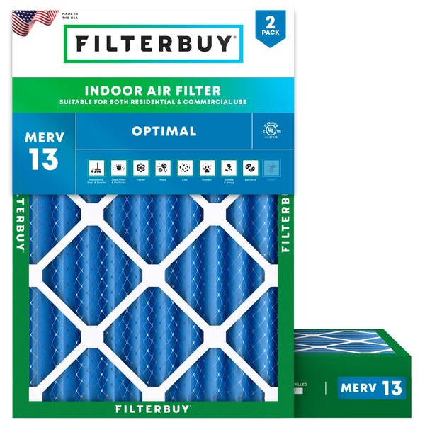 Filterbuy 19.75x22x4 Air Filter MERV 13 (MPR 1900) Health Defense