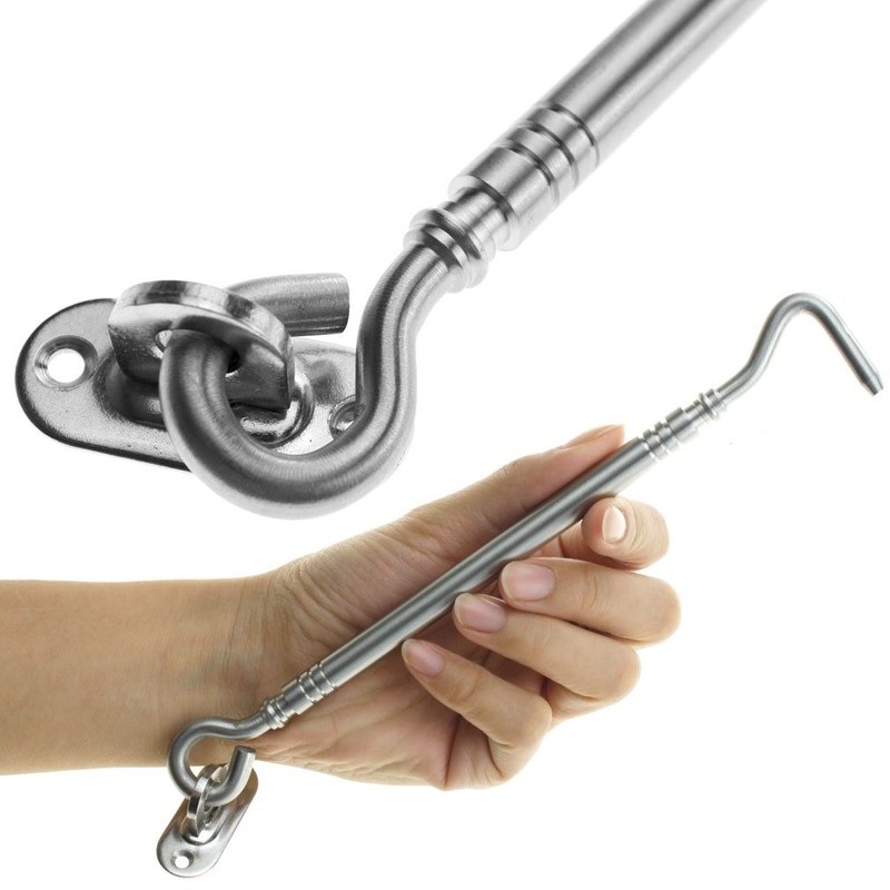 8" 10mm Dia Cabin Hook and Eye Shed Gate Door