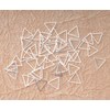 Ruwado 50 Pcs Triangle Beading Hoop Brass Small 1.5 x
