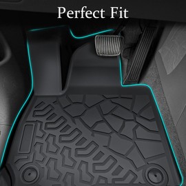 Taoredfortune Car Floor Mats for Hyundai Palisade 2026 Gas, TPE All Weather Protection Full Set Waterproof Anti-Slip Durable Custom Fit Wear-Resistant Odorless Cargo Liners with Seat Back