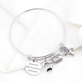 bobauna - Pulsera de Secretario para Asistente administrativo, Regalo de Agradecimiento para Asistente de empleados de Oficina