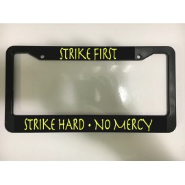 Cobra Kai Strike First Hard No Mercy Karate Kid SUV License Plate Frame NEW