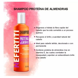 Nefertiti Shampoo Nefertiti Con Almendra Para Cabello Teñido 300ml
