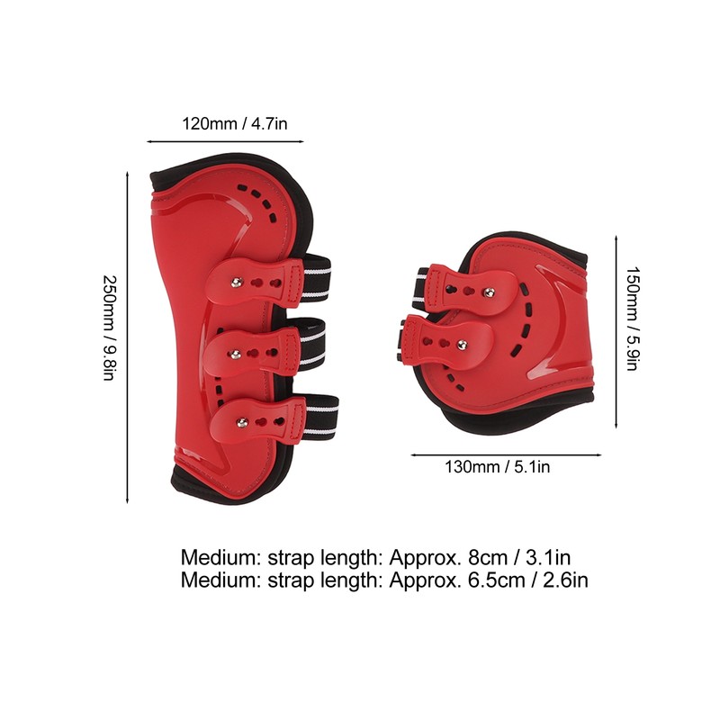 Horse Front Hind Leg Boots Breathable Impact Resistant Open Front