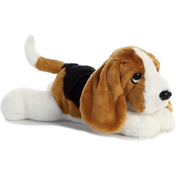 Aurora - Flopsie - 12" Basset Hound, White, brown