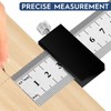 2-Piece Marking Gauge Stop Ruler 26/29 mm Carbon Steel Ruler