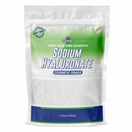 MYOC Sodium Hyaluronate Powder (Hyaluronic Acid Powder) - 50 g Sodium Hyaluronate Cosmetic Grade - Perfect Ingredients for Skin Hydration and Moisturisation