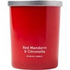 15oz Jar 2-Wick Red Mandarin & Citronella Scented Candle, 40