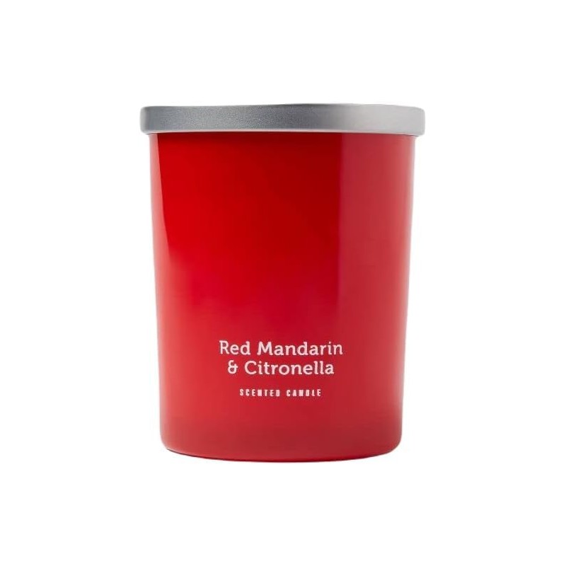 15oz Jar 2-Wick Red Mandarin & Citronella Scented Candle, 40