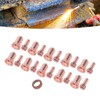 21Pcs Electrode Nozzle Set Brass 1.3mm Dia Nozzles Plasma Cutting