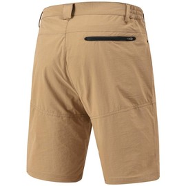 Rdruko Men's Stretch Golf Shorts 9" Quick Dry Outdoor Hiking Fishing Sports Shorts(Khaki, CA 32)