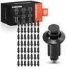 A-Premium 50PCS Plastic Wheel Opening Molding Rivet Fasteners Retainer Clips