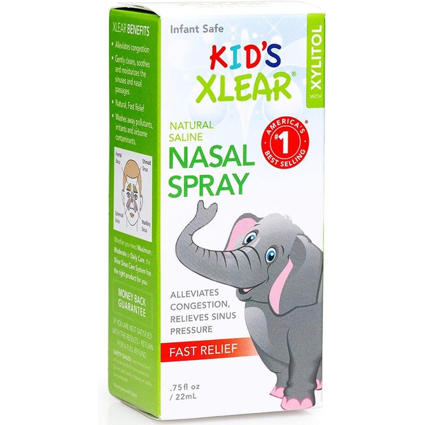 Xlear Kid's Sinus Care Spray - .75 oz, Pack of 2