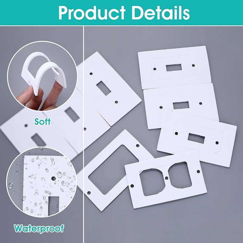 CAVLA 30 Pcs Outlet Insulation, Wall Outlet Insulation Gaskets, Wall