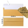 Wishop 50 Pack Shiny #10 Business Envelopes Self Seal Standard