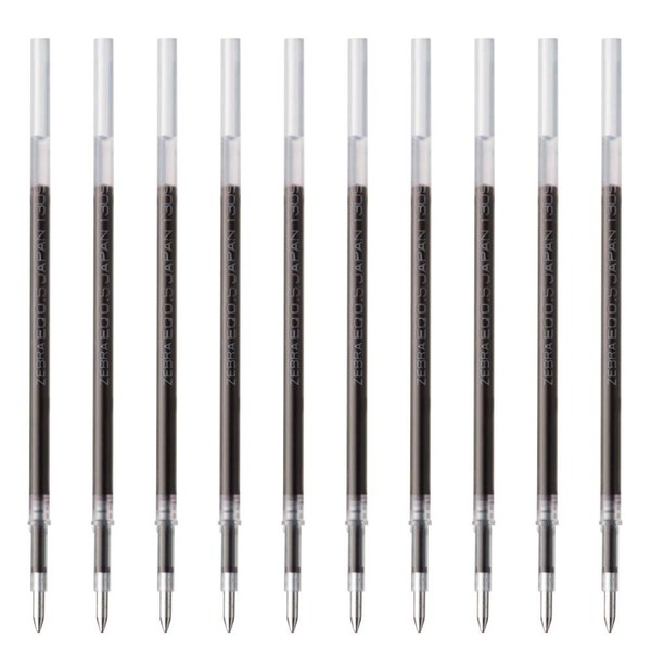 Zebra Ballpoint Pen Refill, Slurry, EQ-0.5 Lead, Black, 10 Count B-REQ5-BK