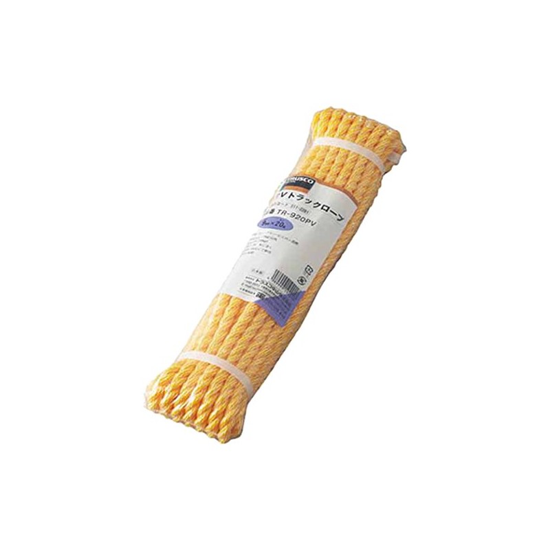 TRUSCO TR-910PV PV Track Rope, Yellow, 0.4 in x 32.8