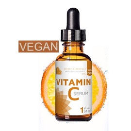 Secret Essentials 100% Vitamin C Serum, Vegan, Pure Vitamin C Serum, Hyaluron, Facial Cleansing Anti-Ageing Serum, Pure Aloe Vera, MSM, Jojoba Oil, Vitamin E, Premium Quality