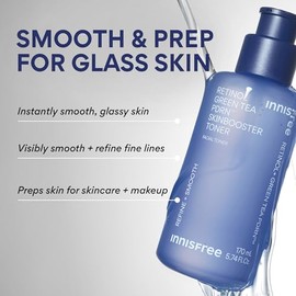 innisfree Green Tea PDRN Toner | Tóner coreano para rostro con retinol y ácido hialurónico para piel de vidrio, líneas finas y piel suave | Inspirado 